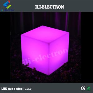 Remote control plastic led lighting cube