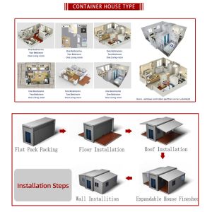 Expandable Container House 20Ft 40Ft Mobile Modular Expandable Structure