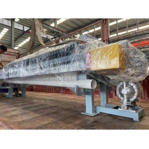 Smallscale Sludge Dewatering Round Clay Filter Press Machine , Plastic