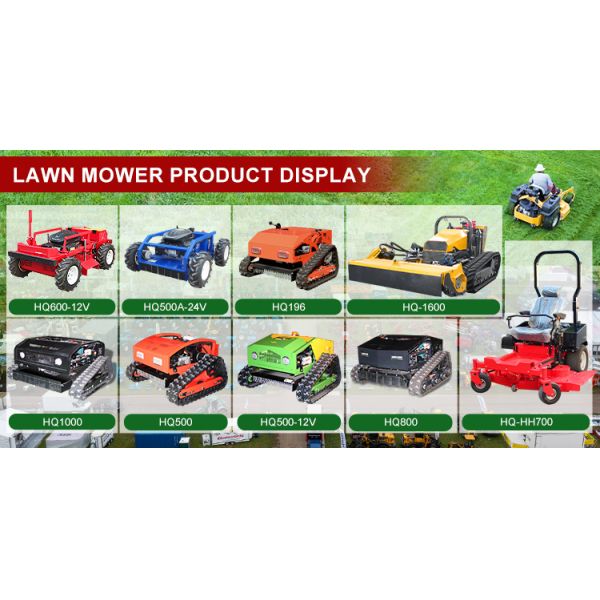 Free Shipping CE EPA Petrol Gasoline Engine All Terrain Grass Cutting Machine Rubber Remote Control Robot Flail Lawn Mower