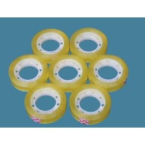 50m Strong Adhesive BOPP Stationery Tape Yellowish Environment Protection