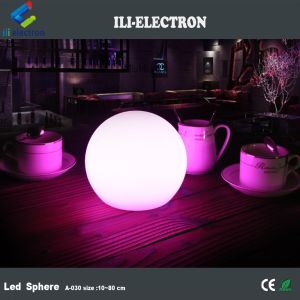 Illuminated plastic glowing balls