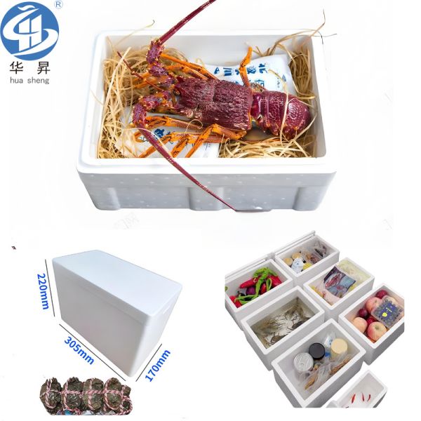 EPS Fish Box Production Line for Seafood Lobster in 5500.00cm * 2700.00cm * 3500.00cm Size