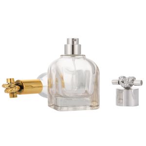 50ml Portable Refillable Glass Perfume Bottles Various Printing Type Optional