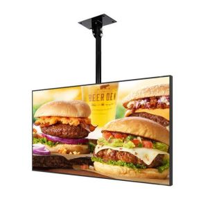Restaurant Electronic Digital Signage 49 Inch Hanging Wall Mounted Digital