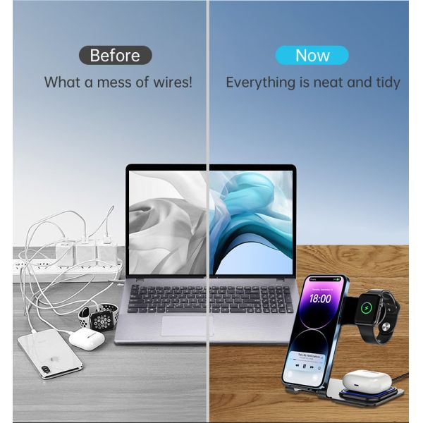 Multi Color Aluminum Alloy Wireless Charger for Charging Stylish Metal Design
