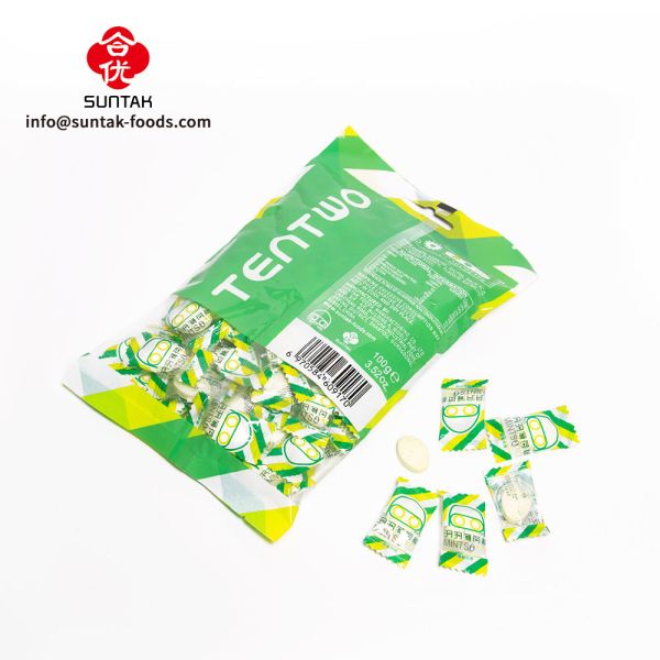 Sugar Free Mint Flavoured Candy In Bag Pack 100G Lemon & Lime Flavor