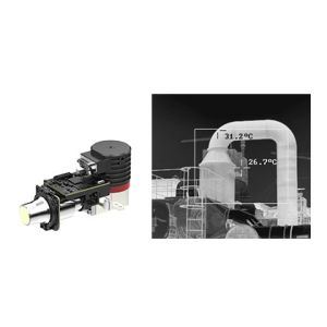 Cooled Optical Gas Imaging MWIR Camera Module 24V For Visualizing Ethane Leaks