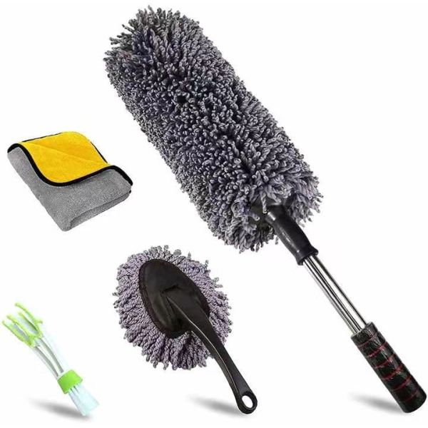 4PCS Car Interior Detailing Brush PP Microfiber Duster