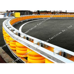 Yellow Highway Safety Rolling Barrier Anti Ultraviolet Aging Production Level 4
