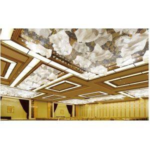 Hand Woven Crystal Cloud Chandelier Custom Crystal Ribbon Lamp Art Deco High