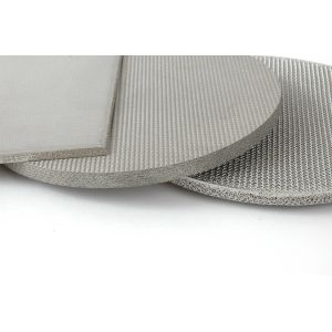 Five Layers Sintered Wire Mesh Fluidizing Plates Round Hole Stainless Steel