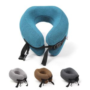 Foldable Memory Foam Neck Rest / Travel U Shape Memory Foam Neck Support Pillow