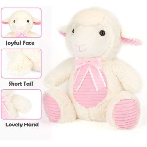 No Irritation 20cm PP Cotton PV Velvet Sheep Plush Toy