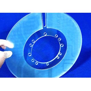 China 40/60 Customized Cnc Machining Fused Quartz Plate With Hole on sale