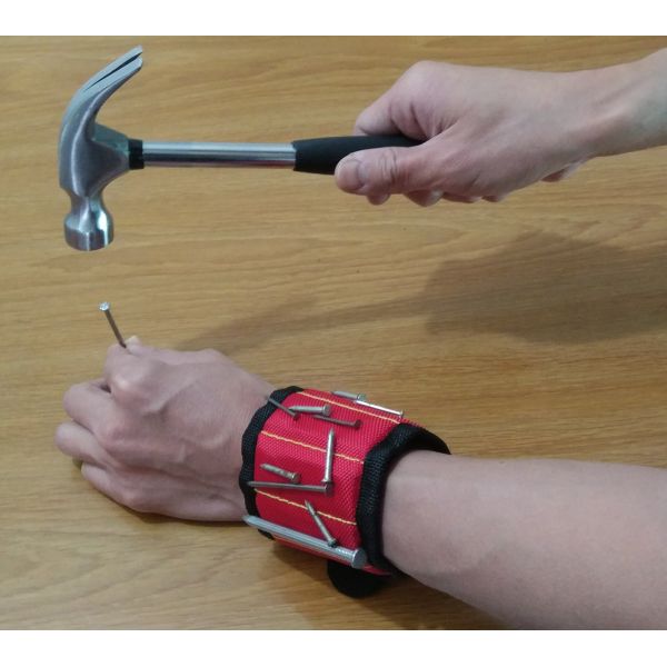 Woodworking Magnetic Screw Holder Wrist , Drill Bits Wrist Magnet