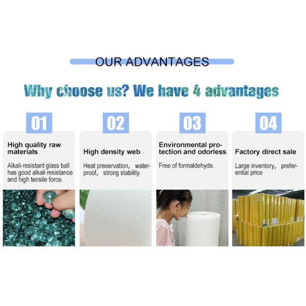 4x4 Building Anticrack Prevent Wall Plaster Fiberglass mesh Net Roll