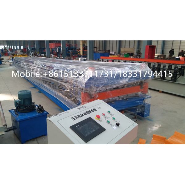 Roof Tile / Roofing Sheet Roll Forming Machine Metal Deck Roll Forming Machine