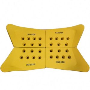 High Hardness Bulldozer Cutting Edges End Bits in Yellow or Black with 30MNB and