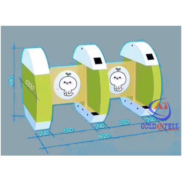 Quality High Speed Sliding Turnstile Gate Half Height With QR Code / RFID Access Controller for sale