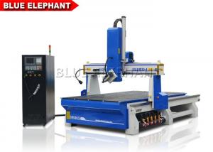 Wholesale HSD Spindle 4.5kw 4 Axis Wood Carving Machine , Small Cnc Machines For Woodworking from china suppliers