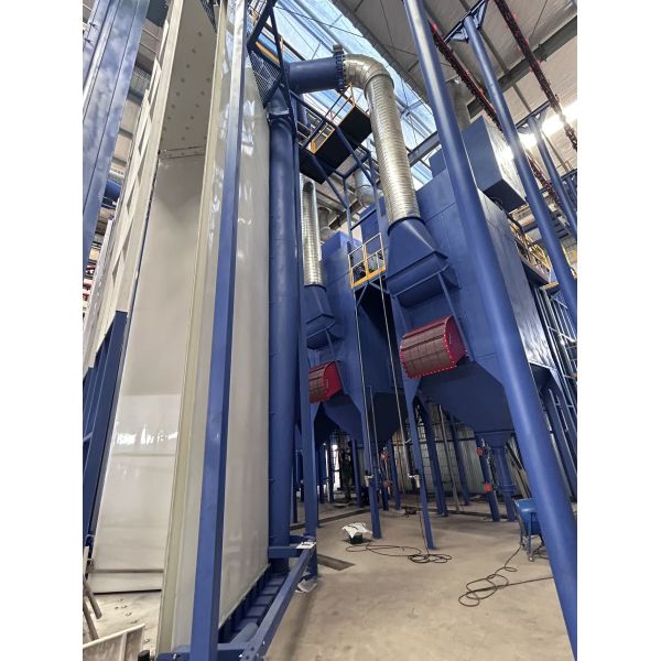 Quality Full-automatic  Flexible Vertical Powder Coating Lines with Powder Coating System and Surface Treatment for sale