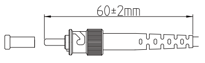 ST 2.0/3.0mm Pre-polished Ferrule Field Assembly Fiber Optical patch Connector
