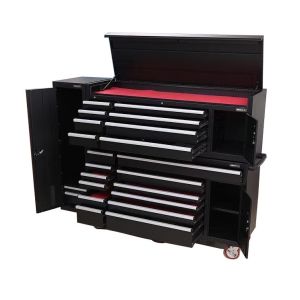 Efficiently Store Your Tools with our Brown Tool Chest on Wheels and Storage