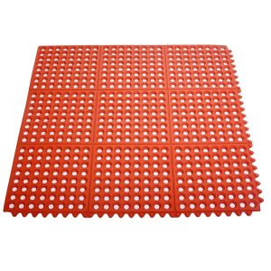 Wholesale E-Purchasing Rubber Mats Dura-Chef Commercial Interlock Anti-Fatigue Rubber Matting, 36&quot; X 36&quot; X 1/2&quot;, Black from china suppliers