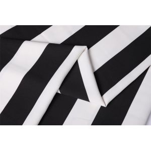 56" Poly Chiffon Fabric 180Dx180D 180gsm Striped Polyester