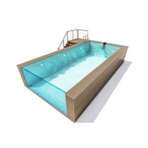 Prefabricated Acrylic Above Ground Swimming Pool With Customized Moulding