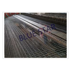 Galvanized / Carbon Steel Wire Mesh Single / Double Intermediate Weave Pattern