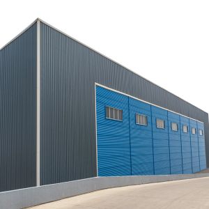 China Prefab Building 100000 SQM Light Steel Warehouse Hangar Q235 Q345 on sale