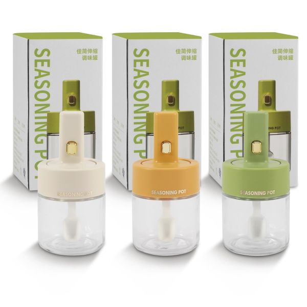 Customized Packaging Airtight Clear Seasoning Spice Container Glass Condiment