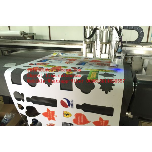 Quality Optical Camera Light Pointer Cross Mark Detection CNC Flatbed Cutter Plotter for sale
