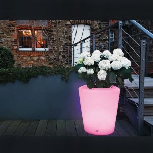 Wholesale Remote Controlled Plastic LED Illuminated Flower Pot / Planter / Ice Bucket from china suppliers