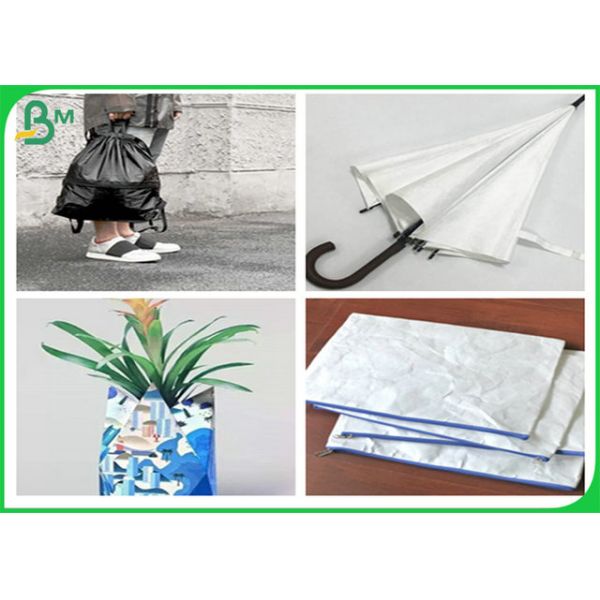 White Color One side Coated Tyvek Printing Paper Of 1073D 1082D White Color One Side Coated fabric Printer Paper Of 1073D 1082D