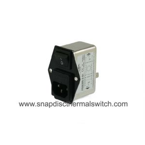 Lightweight AC Power Line Noise Filter Snap In Versions With On / Off Switch