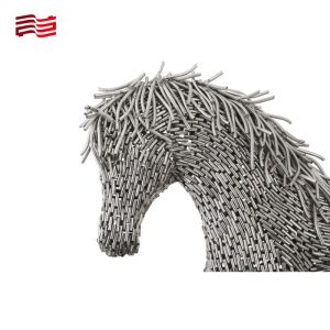 Buy cheap Custom Life-Size Stainless Steel Animal Sculpture with Horse Pipe Statue from wholesalers