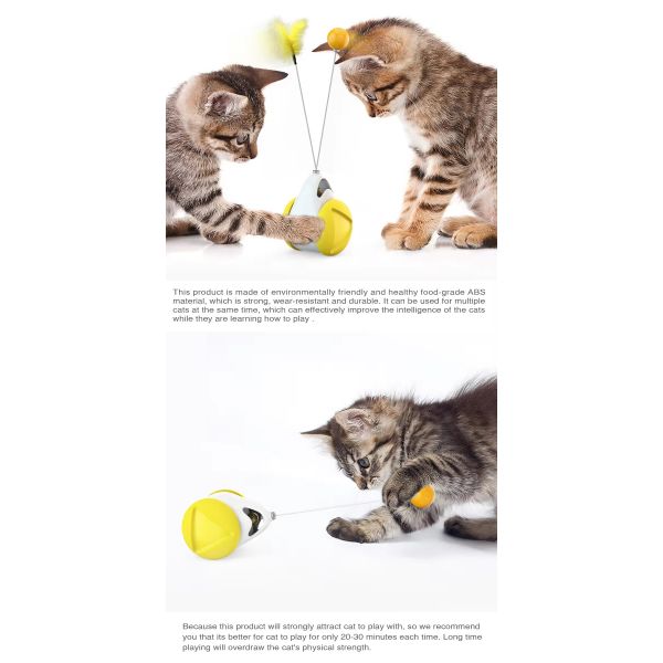 Plastic Pet Training Products Interactive Cat Chasing Toys Sustainable