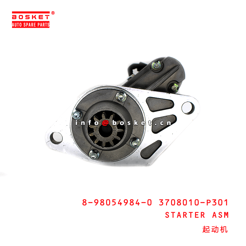 8-98054984-0 3708010-P301 Starter Assembly 24V 4.0KW 8980549840 3708010P301 For ISUZU FTR 700P