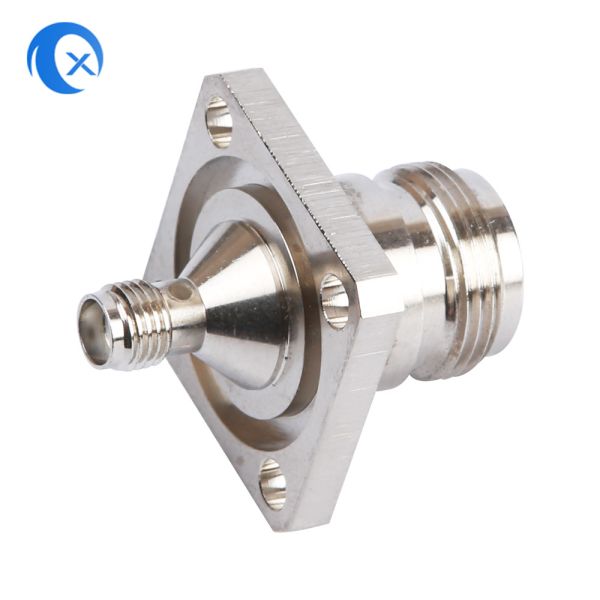 CNC Machine Hardware pannel mount adapter N Type Female Connector Parts to SMA