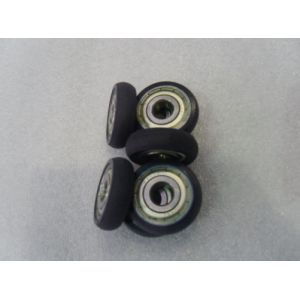 Iron Core Coating PU Polyurethane Wheels Aging Resistant With Industrial Bisque