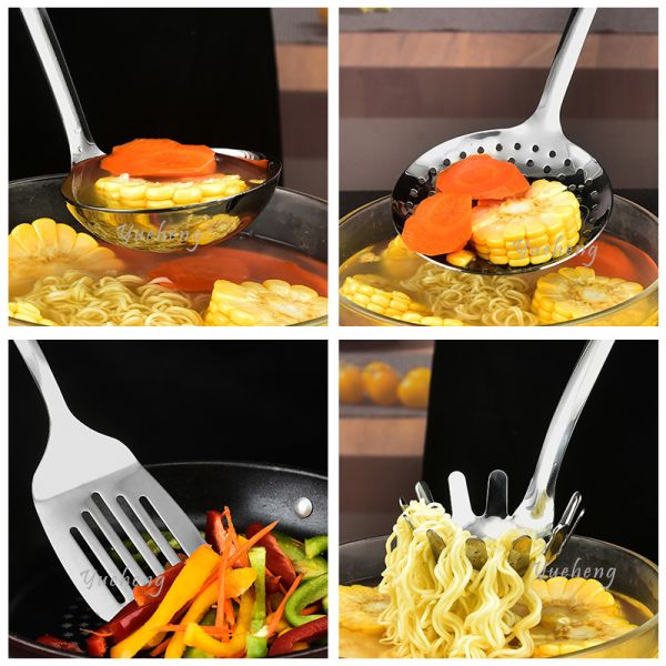 8Piece Heat-Resistant Kitchen Utensils set Kitchen Spatula Set Complete Cooking Tool set
