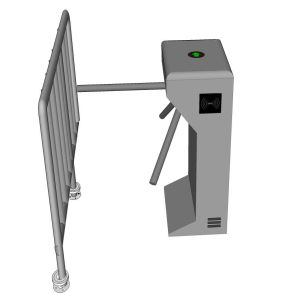 SUS304 Rfid Reader Tripod Turnstile Gate For Bus Station