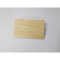 China CR80 Credit Card Size Wood Business Member Card With NFC IC 13.56MHZ Chip for sale
