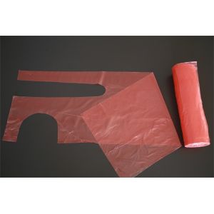 Disposable Plastic Aprons With Tie Embossed Waterproof Food Processing Single