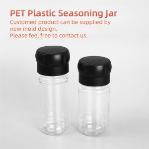 125Ml Plastic Spice Bottles Screw Mouth Seasoning Shaker With Lid