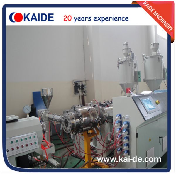 Glassfiber PPR pipe extruder machine 28-30m/min KAIDE extruder