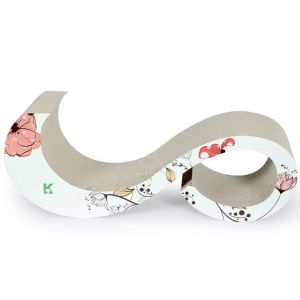 S Shaped Cat Scratcher Lounge Encouraging Appropriate Scratching Behavior